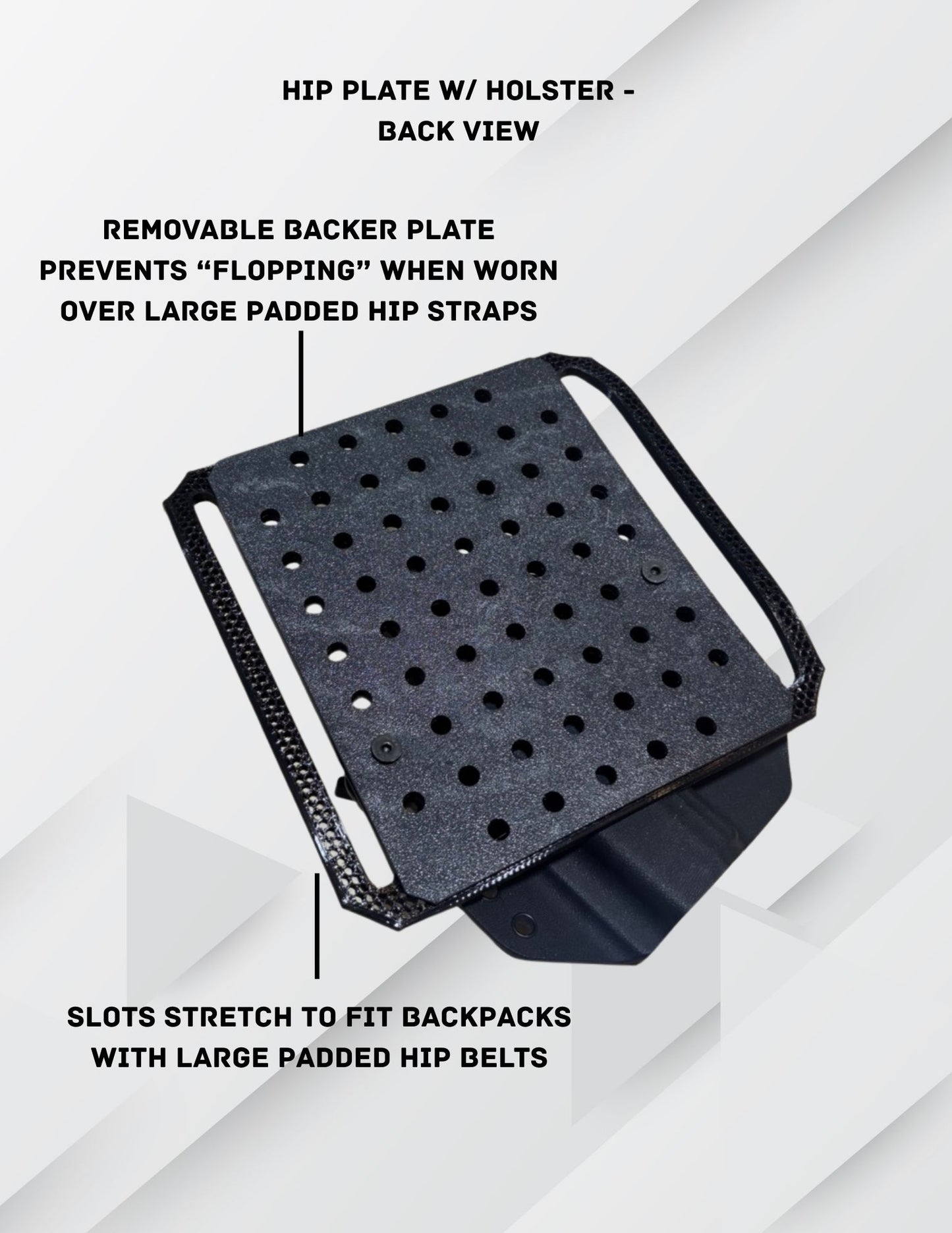 Hip Plate - Backpack Hip Holster